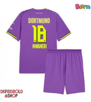 Borussia Dortmund Ethan Nwaneri #18 Tredje trøje Børn 2026-27 Kort ærmer (+ korte bukser)